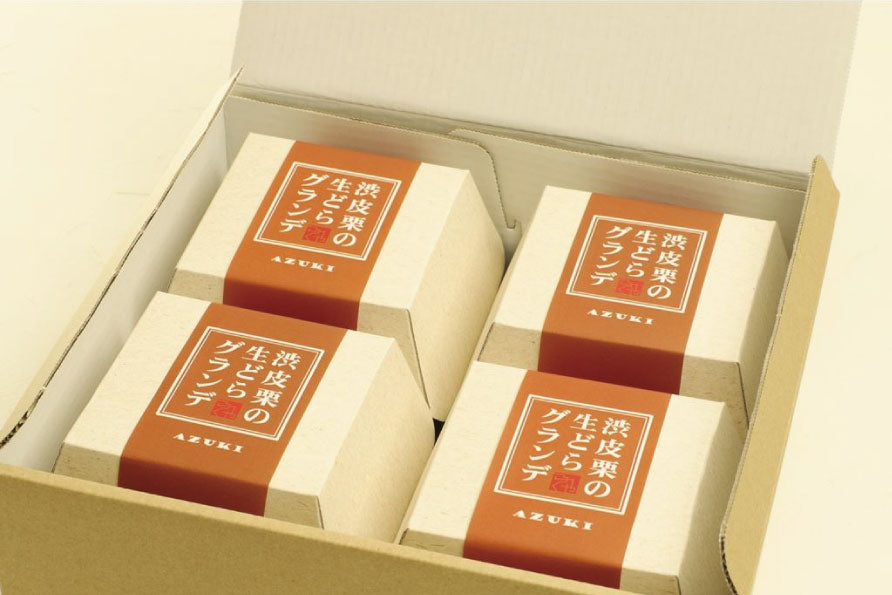 渋皮栗の生どらグランデ 4個入り 送料込み