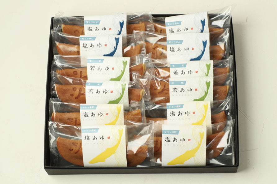 若あゆ&塩あゆ 12個入り(3種各4個入り) 送料込み